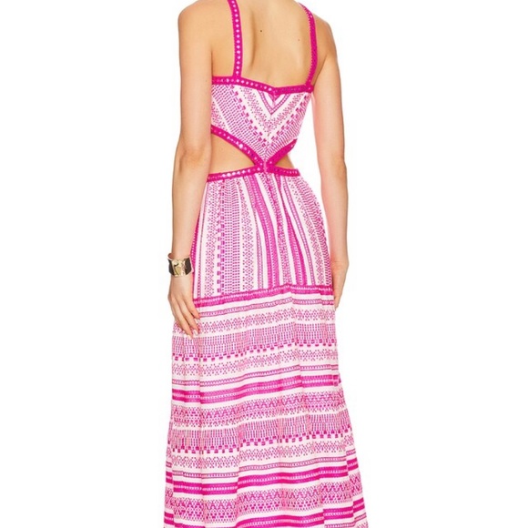 Darynda Dress in Fuchsia-SAYLOR - Picture 2 of 4